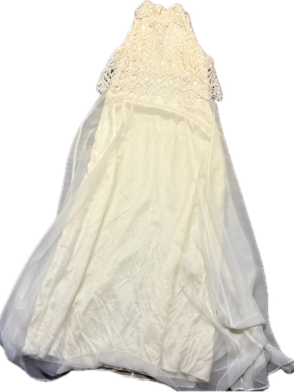 Women’s Cream Lace Bodice wedding Dress